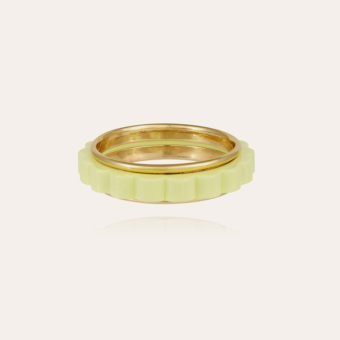 Froufrou bracelet large size gold - Neon yellow