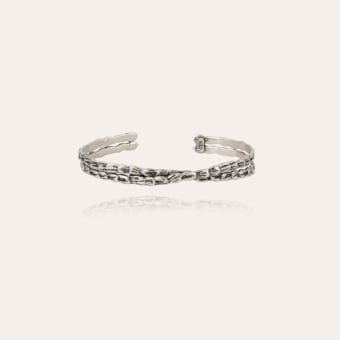 Liane crossed bracelet silver