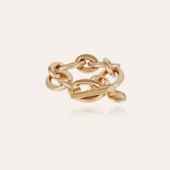 Maille ovale bracelet medium size gold