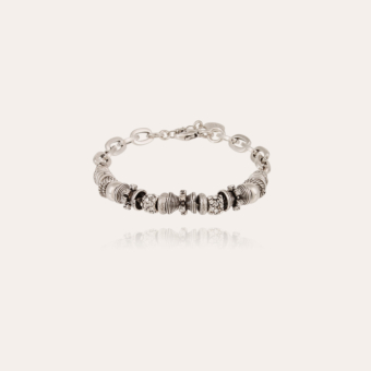 Marquiza chain strass bracelet silver