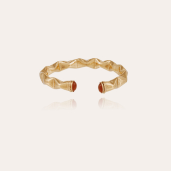 Moki cabochons bracelet gold