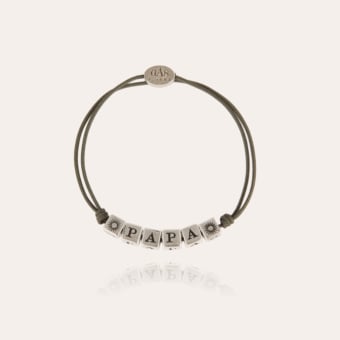 Papa men bracelet silver