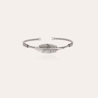 Penna twisted bangle bracelet silver