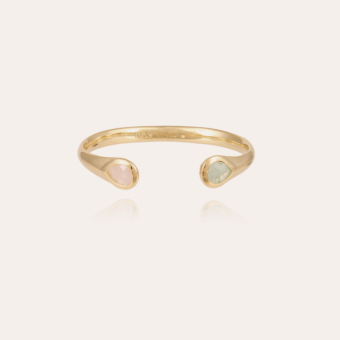 Saint Germain bracelet gold - Red Hematoide & Fluorine