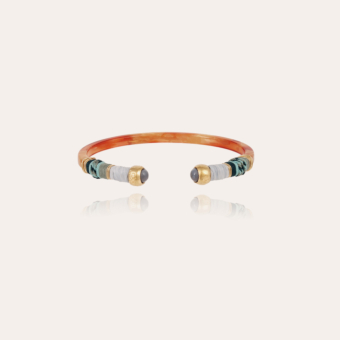Sari Bis bracelet acetate gold - Amber