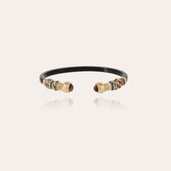 Sari Bis bracelet acetate gold - Black