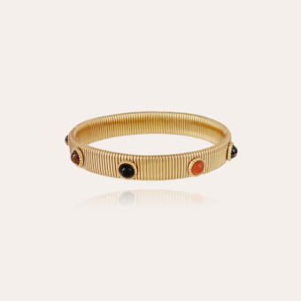 Strada bracelet small size gold - Carnelian