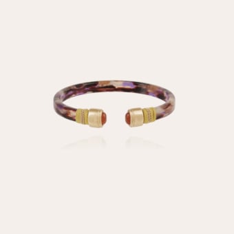 Sarina Bis bracelet acetate gold - Purple