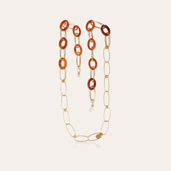 Escale necklace Glasses Chain small size acetate gold