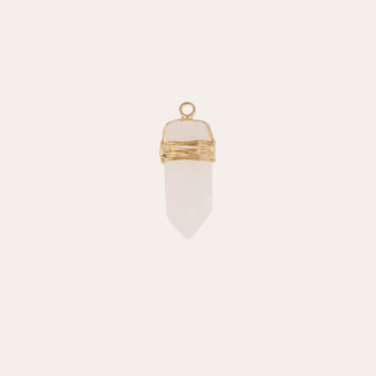 Charms Constantine Aventura petit modèle doré - Cristal de roche