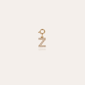 Letter Z pendant charms strass