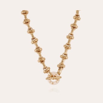 Adrian necklace acetate gold - Ivory