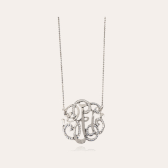 Arabesque necklace large size silver 
