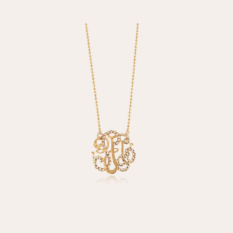 Arabesque necklace small size gold