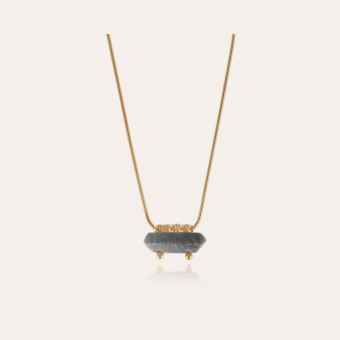 Collier Aventura doré - Lazulite