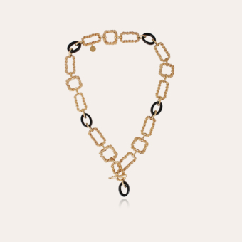 Collier Belem acétate doré