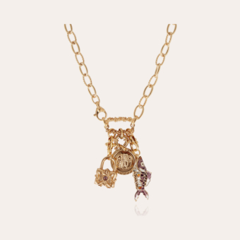 Constantine necklace gold 3 charms - Exclusive piece