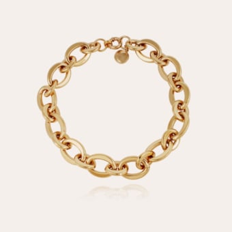 Maille ovale necklace medium size gold