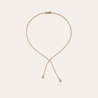 Riviera Asymetric necklace gold 
