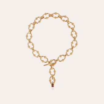 Rivage strass necklace gold