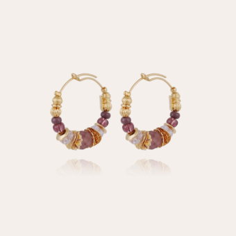 Aloha hoop earrings mini gold