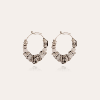 Aloha hoop earrings mini silver 