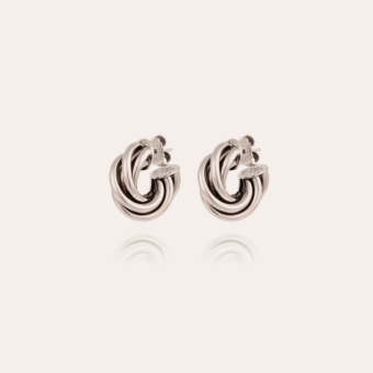 Boucles d'oreilles créoles Atik mini argentées