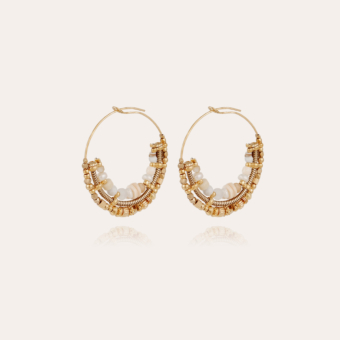 Comedia Serti hoop earrings mini gold