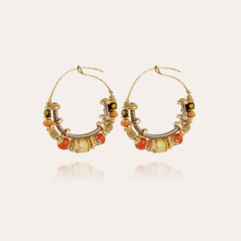 Comedia Serti hoop earrings small size gold