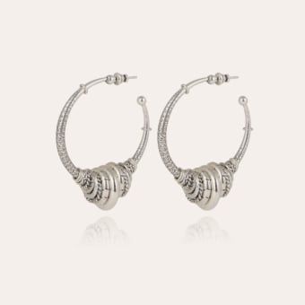 Maranzana hoop earrings silver
