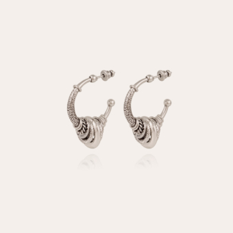 Maranzana hoop earrings small size silver
