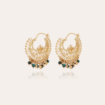 Yuca hoop earrings gold 