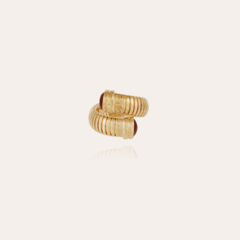 Antigone ring gold - Red Jasper