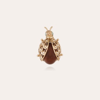 Coccinelle brooch large size gold