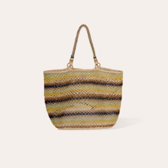 Bambou cabas bag raffia