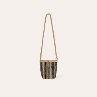 Bambou bucket bag raffia