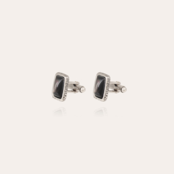Totem cufflink - Grey Mother-of-pearl