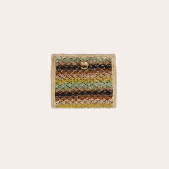 Bambou purse bag raffia 