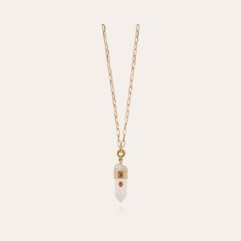 Cristal Serti long necklace gold - Exclusive piece (4 pieces)