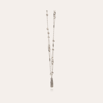 Filou long necklace silver