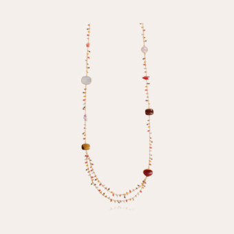 Serti Pondicherie long necklace gold - Exclusive piece (3 pieces)