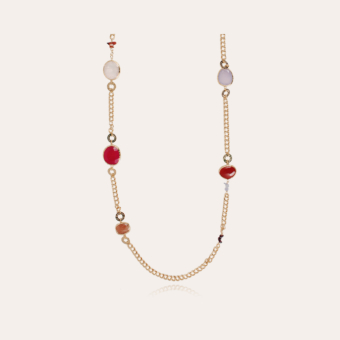 Silene long necklace gold - Exclusive piece (4 pieces)