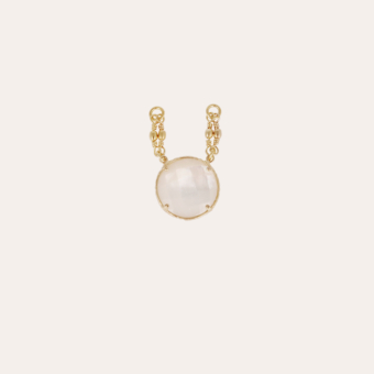 Serti Pendant gold - White Mother-of-pearl