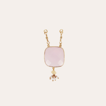 Serti gold - Pink Calcite