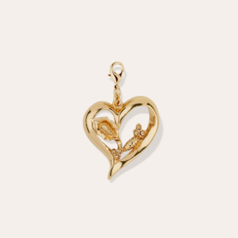 Heart charms pendant large size