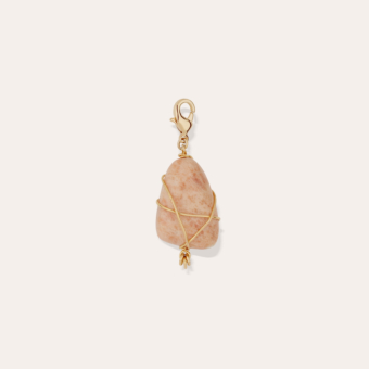 Rainbow charms pendant - Pink Calcite  