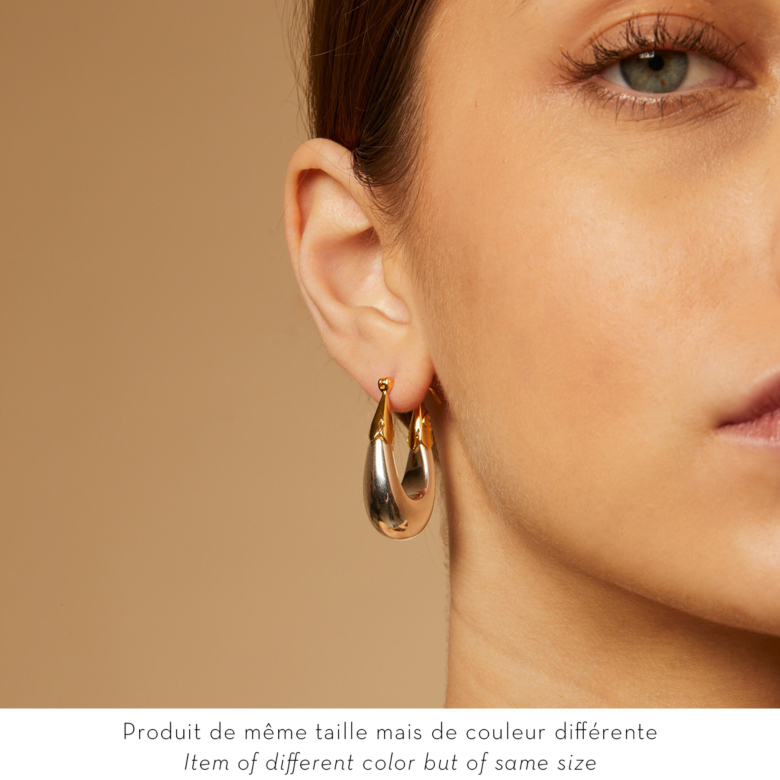 Céline Love earrings mini gold Gold plated - Creations for Women Jewellery  - Création Gas Bijoux