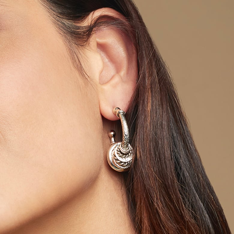 Maranzana hoop earrings small size