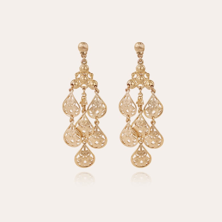 Nubia earrings in 18k gold, small size - LALAoUNIS®