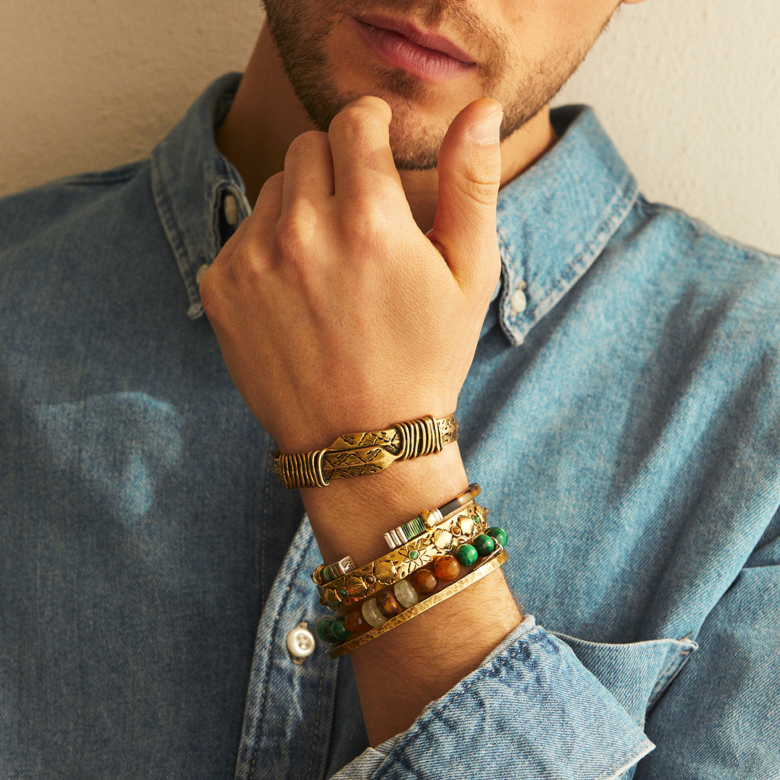 Guy bracelets gold deals